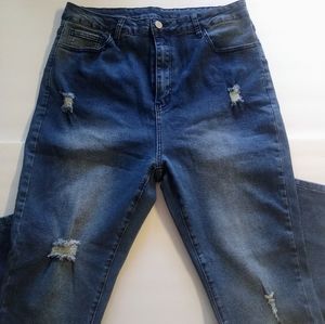 Plus size high waisted skinny jeans